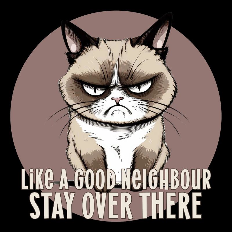 Comme un bon voisin Reste là-bas chat Katze