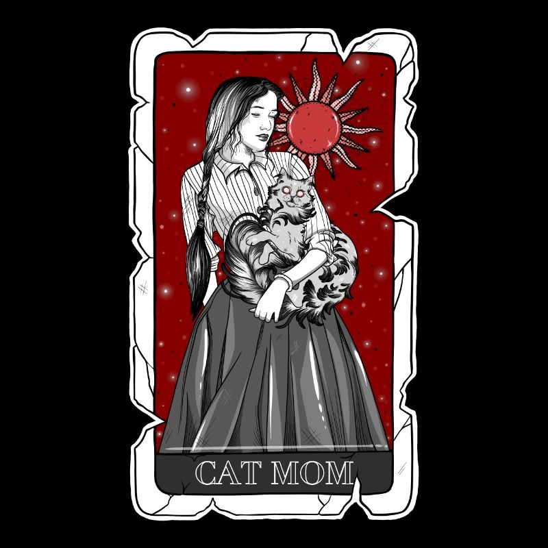 Maman chat, carte de Tarot