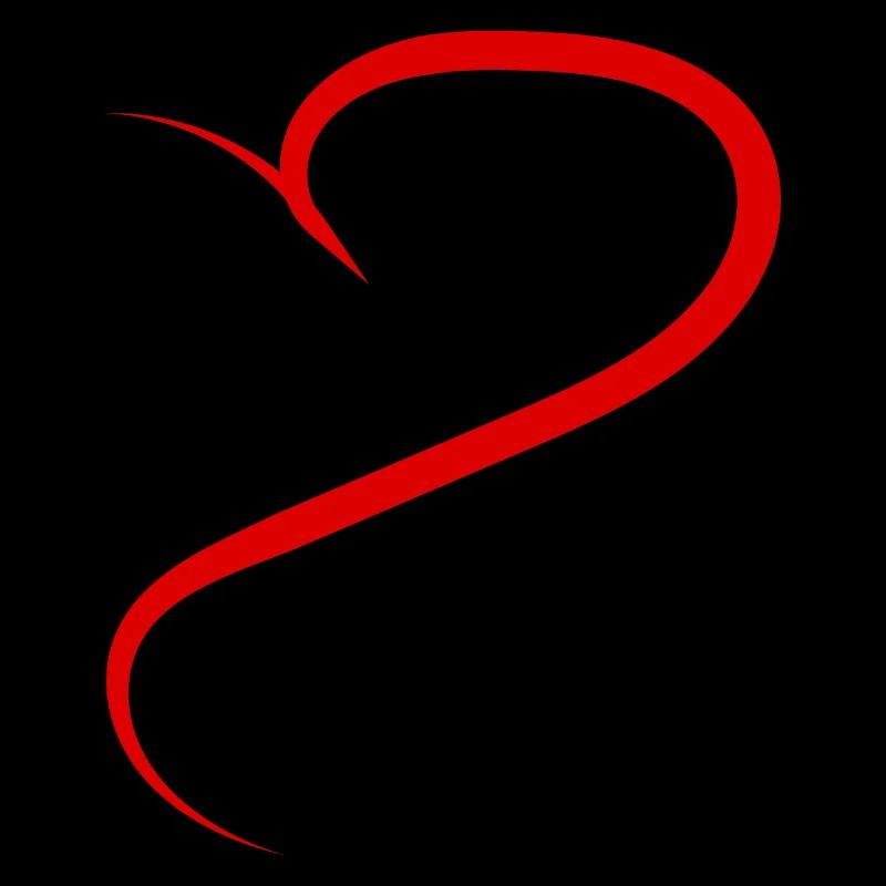 Halbes Rotes Herz