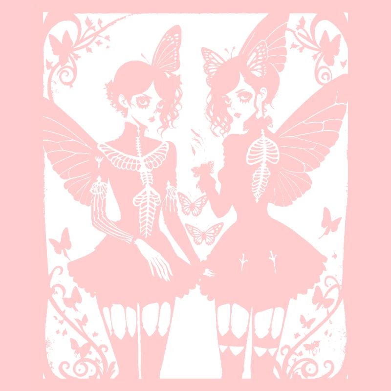 Fairycore Ästhetik Grunge Skelett Fee Goth G