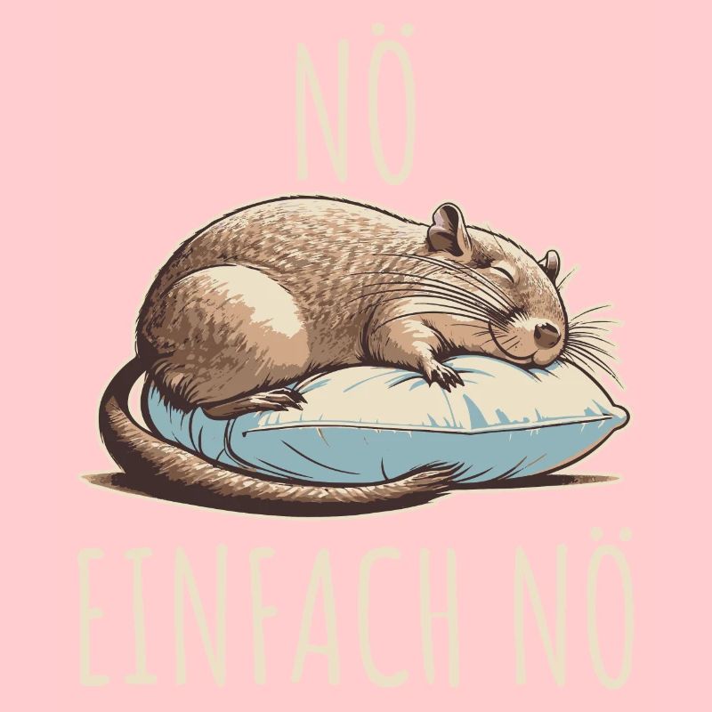 Nö einfach Nö Frecher Octodon Degu Spruch