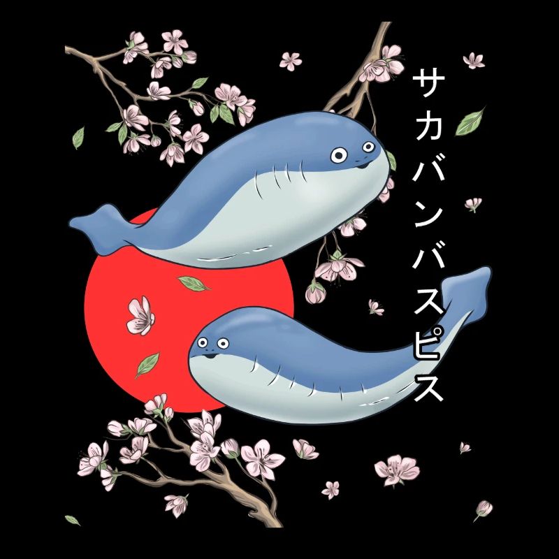 Sacabambaspis Fish Meme Sakura Cherry Blossom