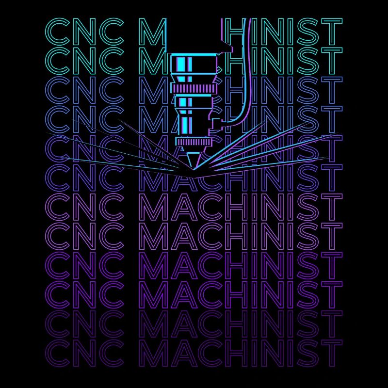Opérateur de machine à processeur CNC Retro
