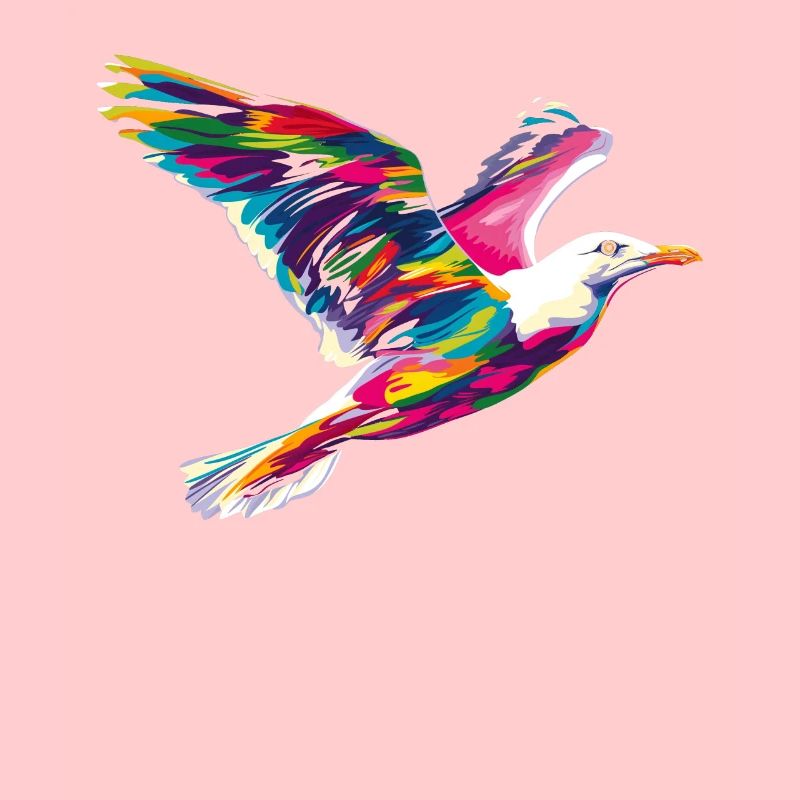 Seemöwe Möwe Seevogel Popart