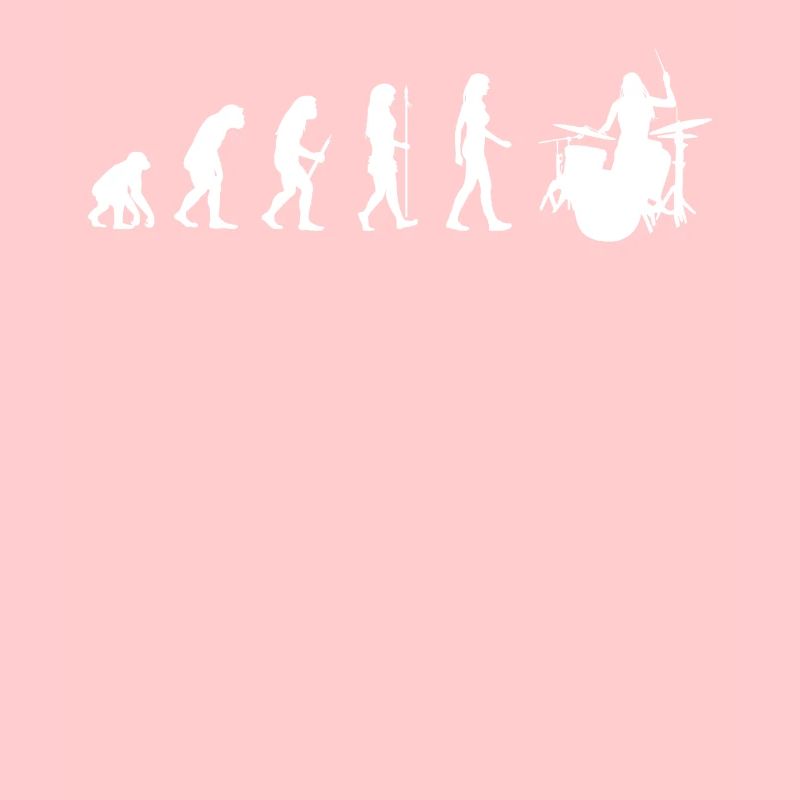 Evolution Woman Drums Drummer Gift Drumming