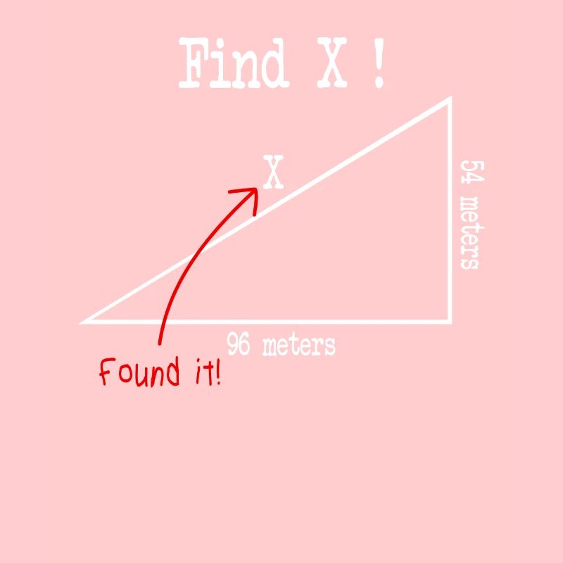 Math math meme Find X Found It pythagoras