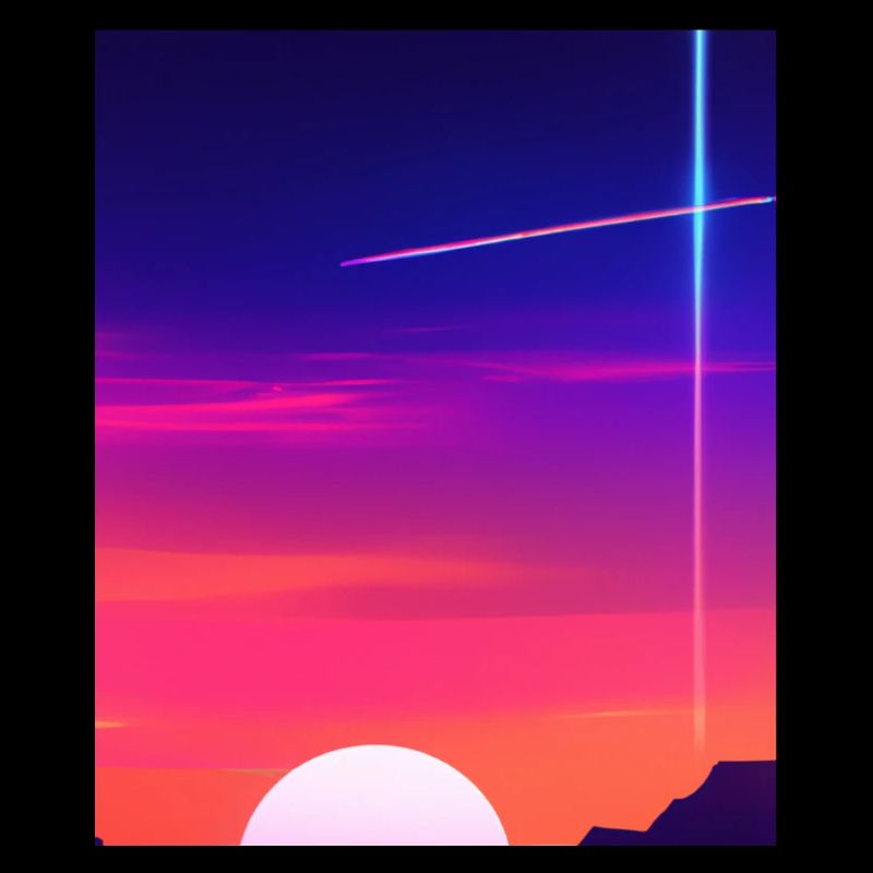 Vaporwave Sun Synthwave Sunset
