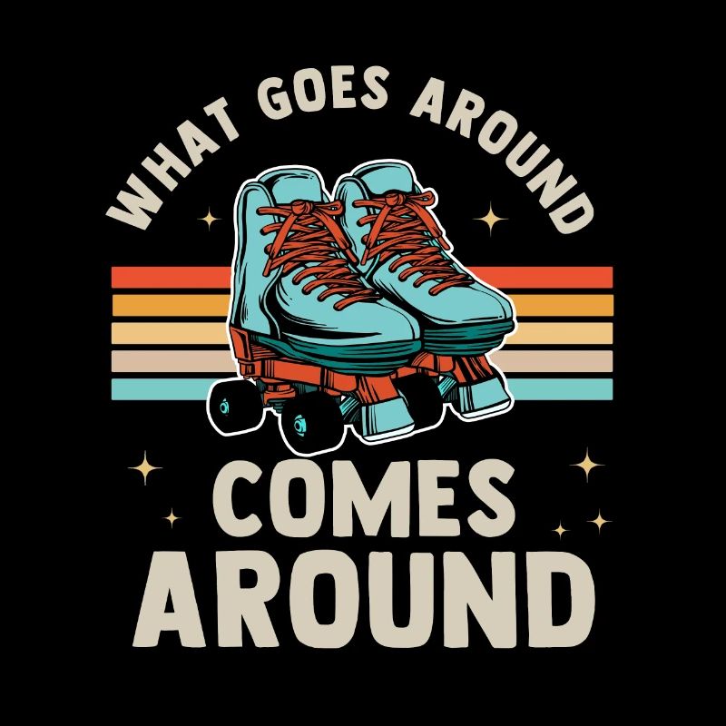 Inline Skate Geschenk Rollerskates Roller 70er