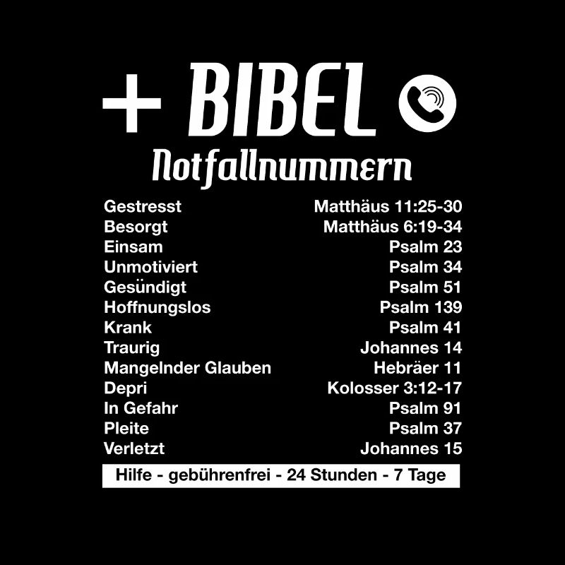 Bibel Glaube Religion Notfall Geburtstag Geschenk