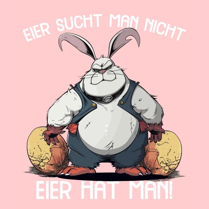 Eier sucht man nicht Eier hat man Hase Ostern