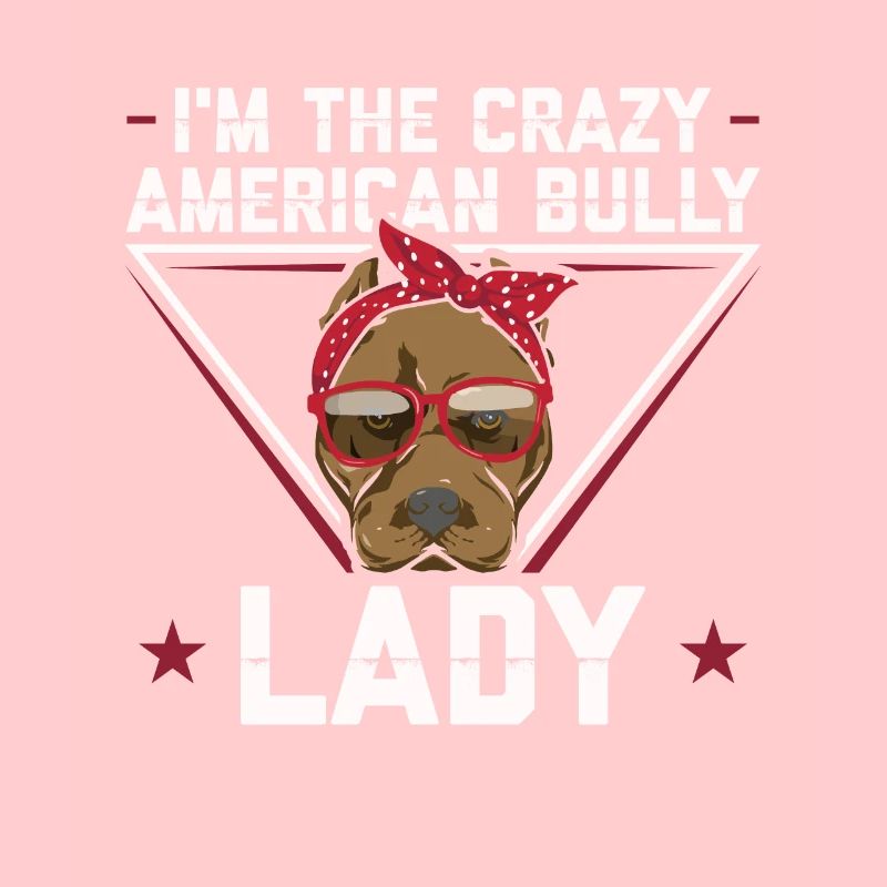 American Bully propriétaire de chien cadeau de maîtresse