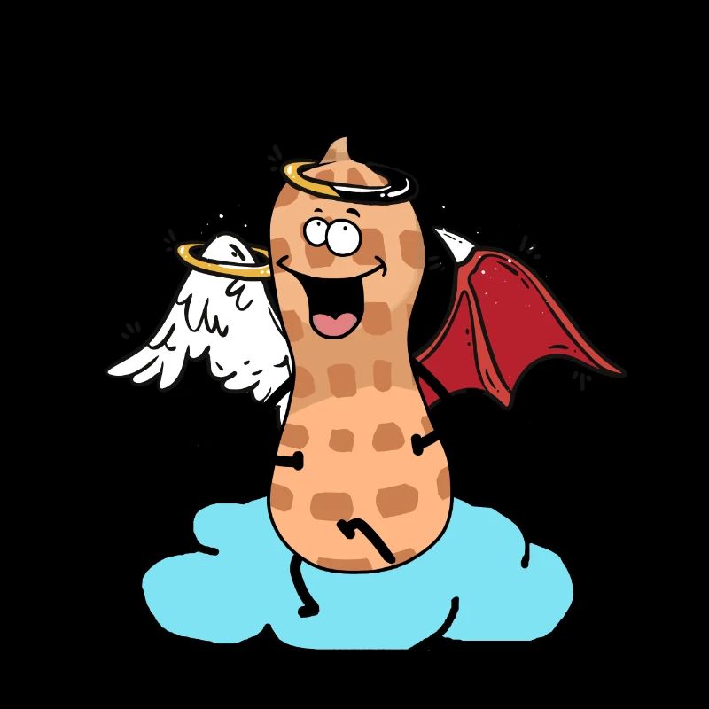 Céleste cacahuète ange petit diable nuage noix