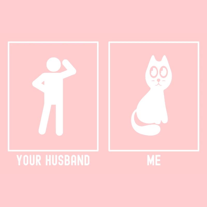 Son mari - Moi - Chat effrayant