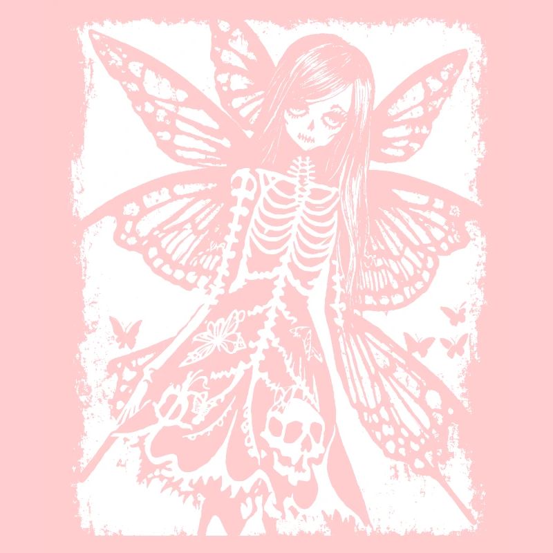 Fairycore Ästhetik Skelett Fee Goth Gothic G