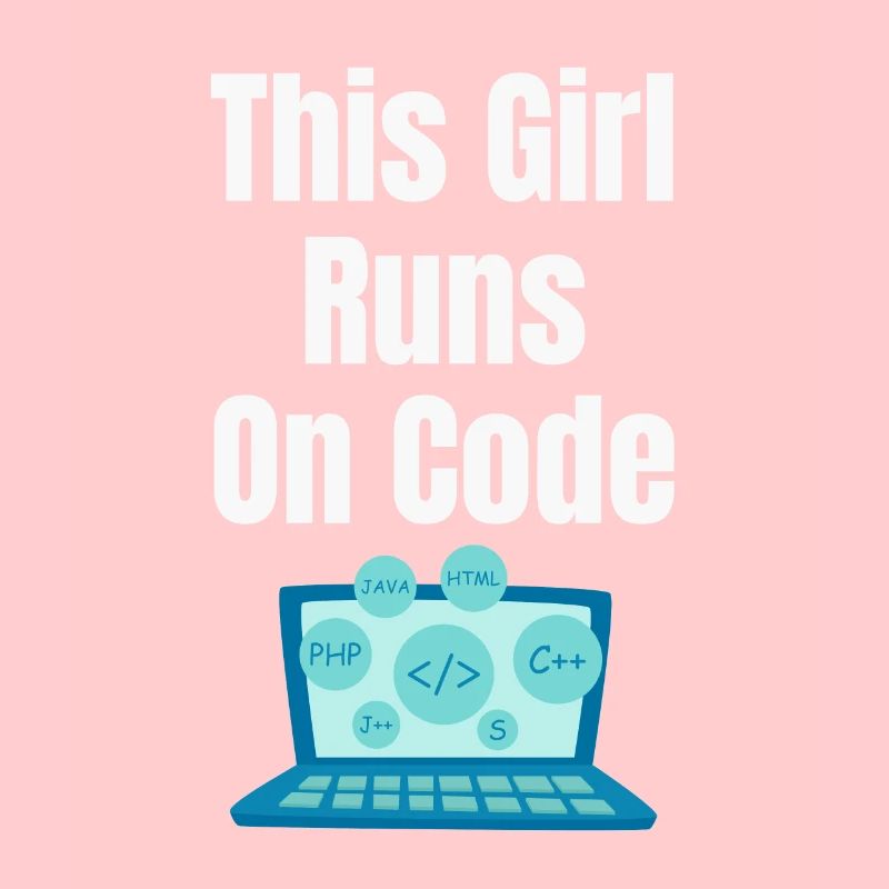 Dieses Mädchen Läuft Auf Codes Programmierer