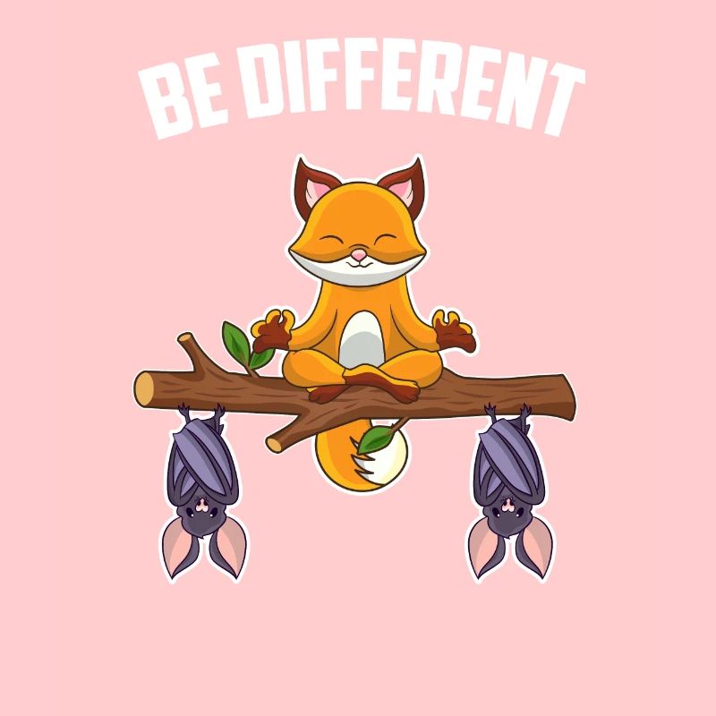 Be Different Bats Lover Saying Fox