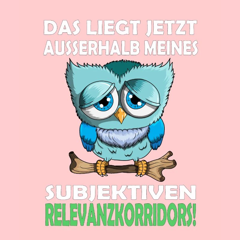 Nachtaktiv Eule Vogel Greifvogel mit Spruch