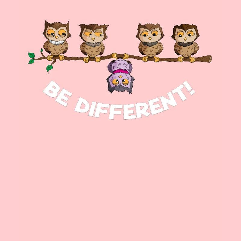 Nighteule be different Hiboux Oiseau Sei Anders