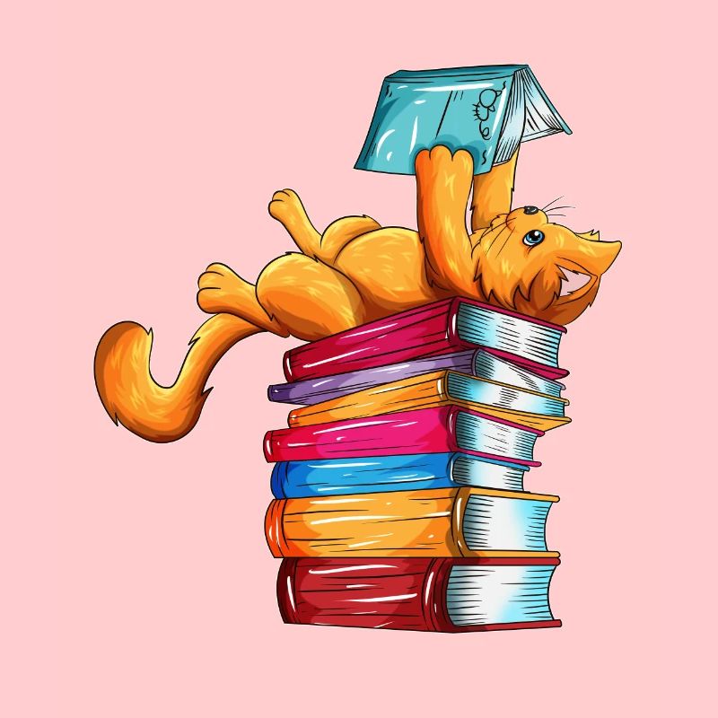 Cats Books Newspaper Reader Reader Outfit