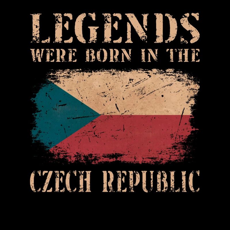 Vintage Design Drapeau tchèque
