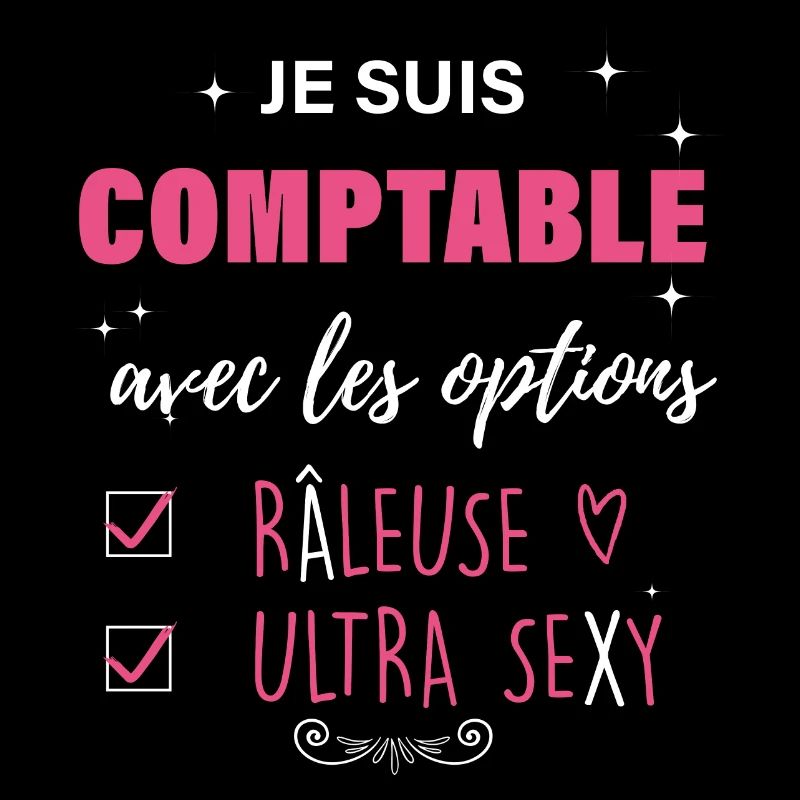 Comptable râleuse sexy, idée cadeau humour métier