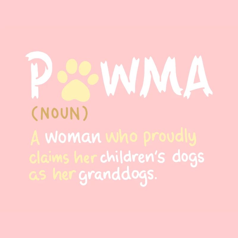 Pawma Hunde Mama und Großmutter mit Pfotenabdruck