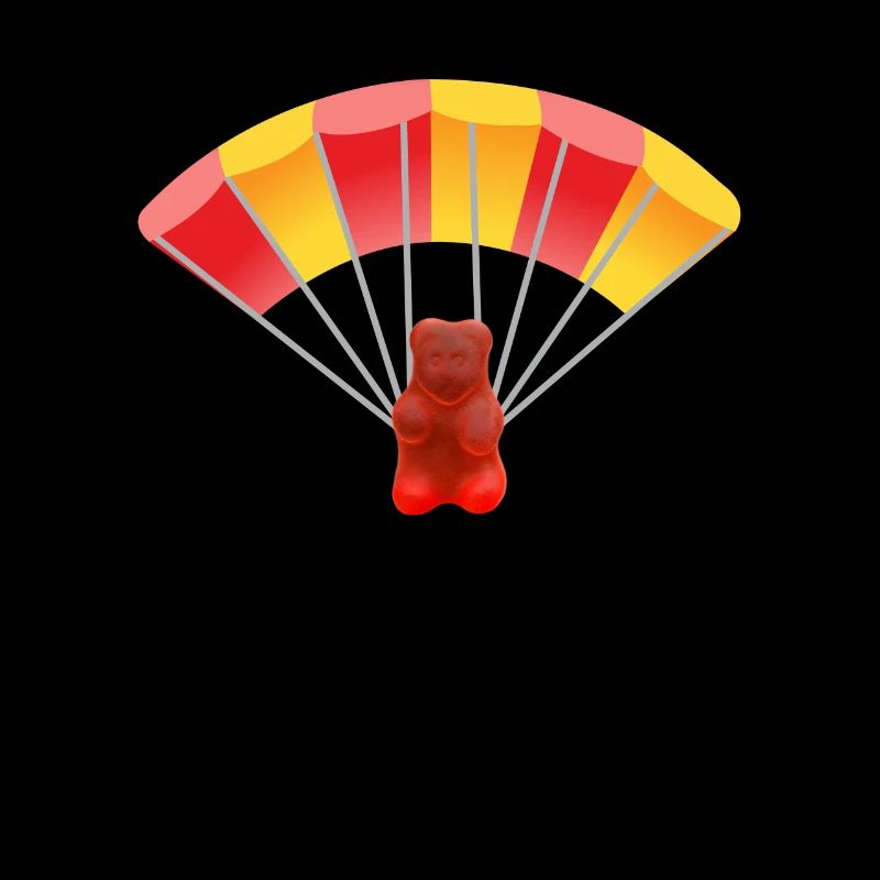 Ours en caoutchouc avec parachute