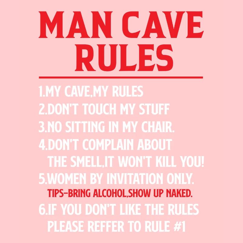 Règles de man cave - Mancave Joke