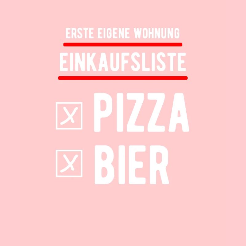 Eigene Wohnung Pizza und Bier Einweihungsgeschenk