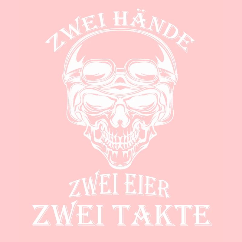 Two hands, two eggs, two bars rocker skull