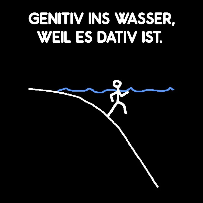 Genitiv Ins Wasser Weil Es Dativ Ist Grammatik Fun