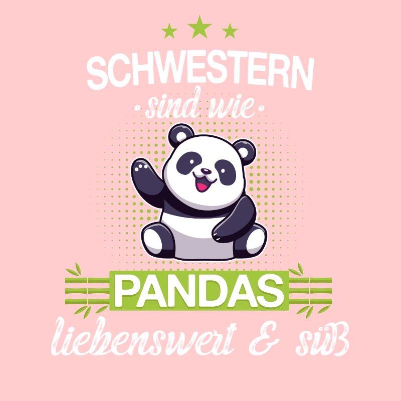 Große Schwester kleine Schwester Panda Spruch