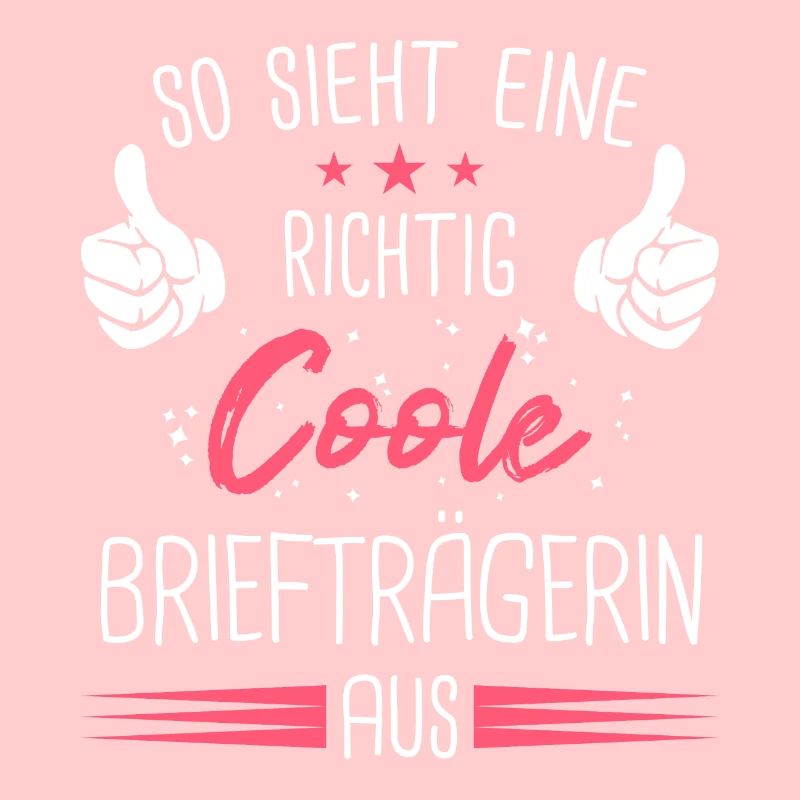 Briefträgerin Postbotin Paketdienste Beruf Spruch