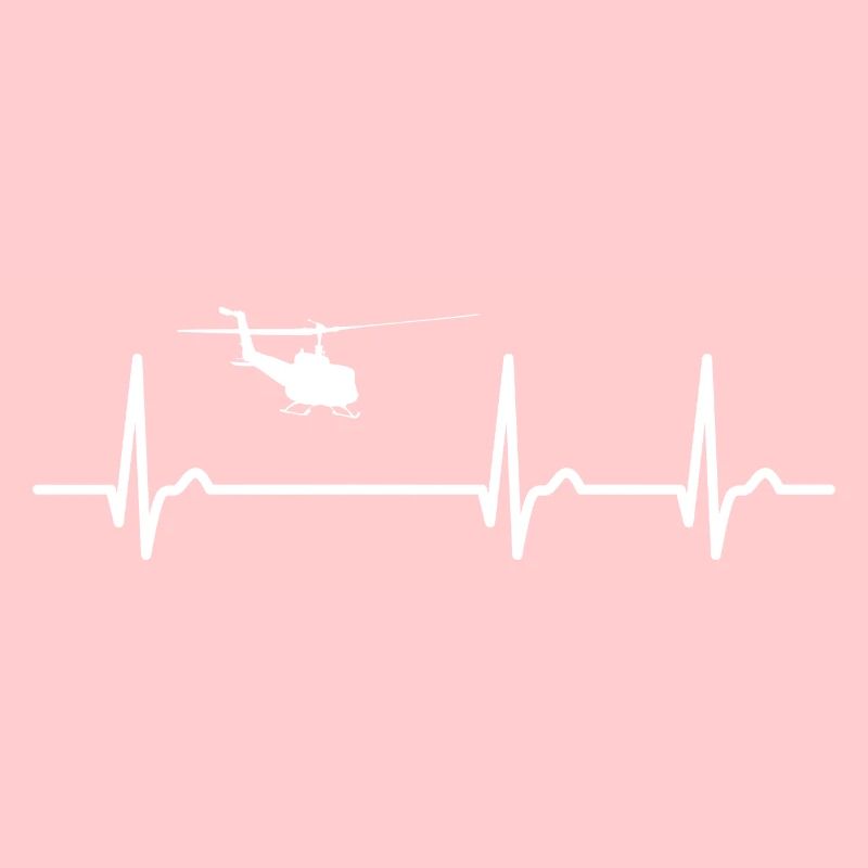 EKG Kurve - Herzkurve - Puls - Hubschrauber Pilot