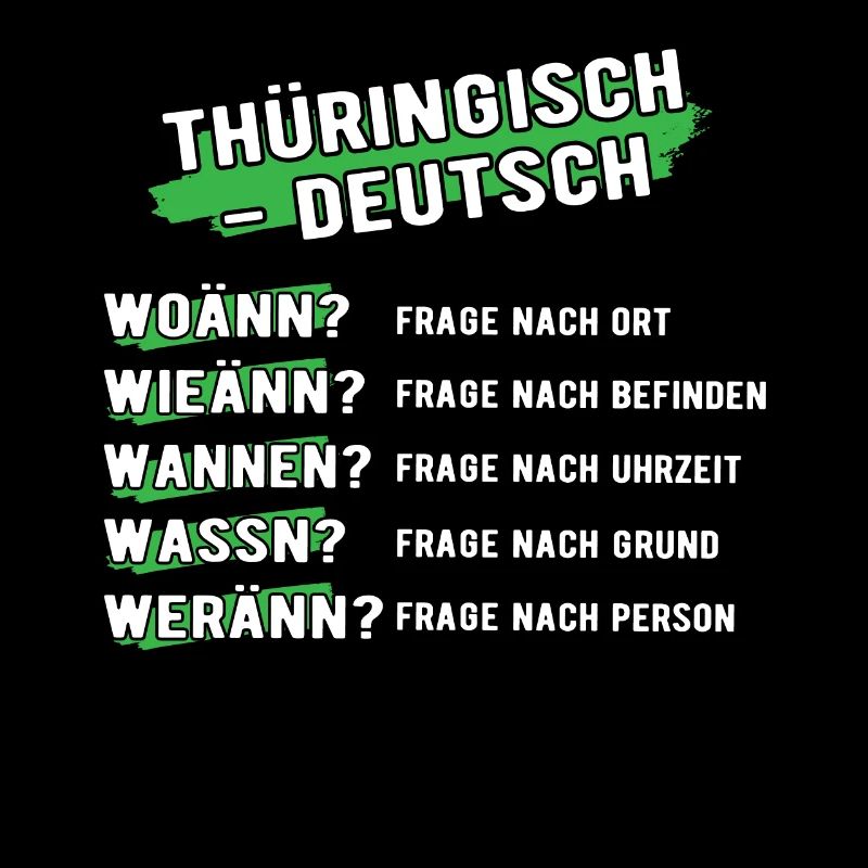 Thüringisch Deutsch Thüringen Sprache Übersetzen