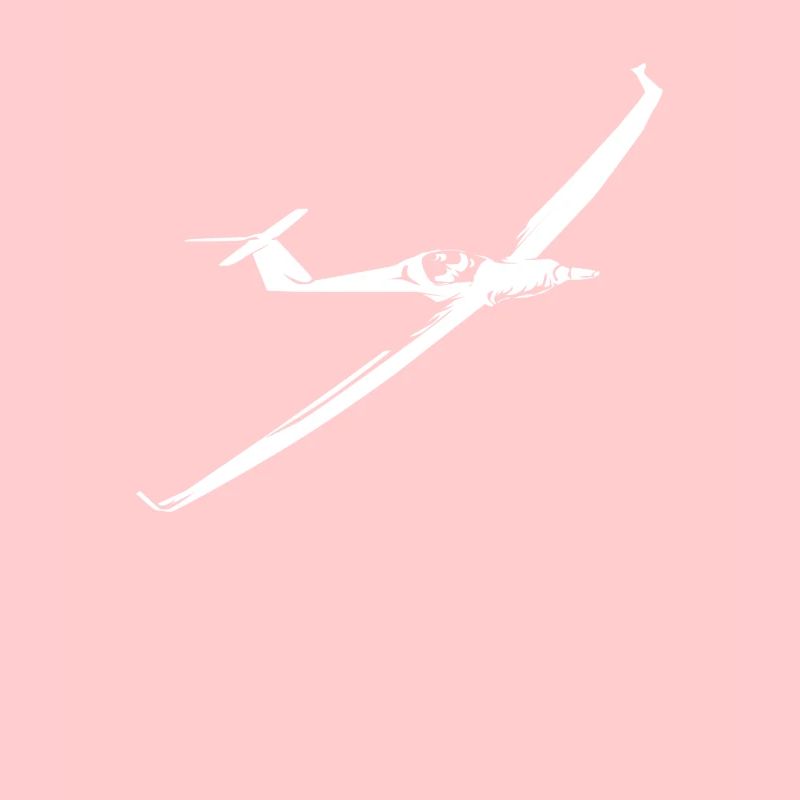 Gliding glider pilot flying airfield