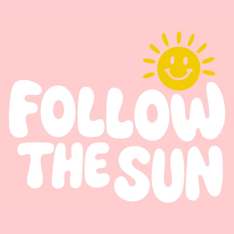 Suivez The Sun Smiley Sonnen Design