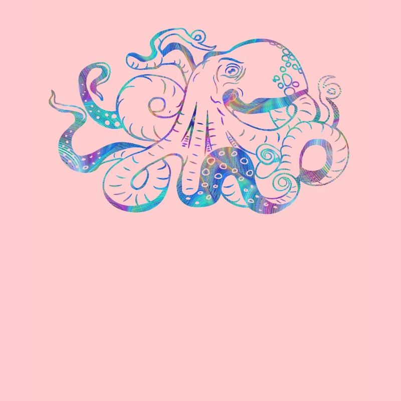 Octopus psychédélique Trippy Géant Kraken Mer