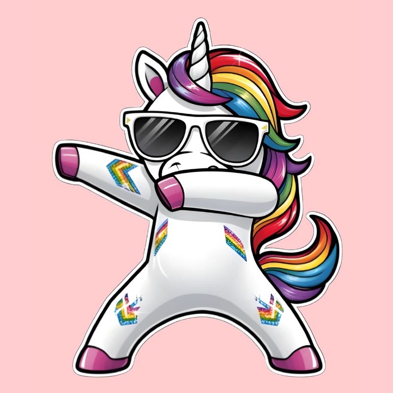 Dabbing Einhorn