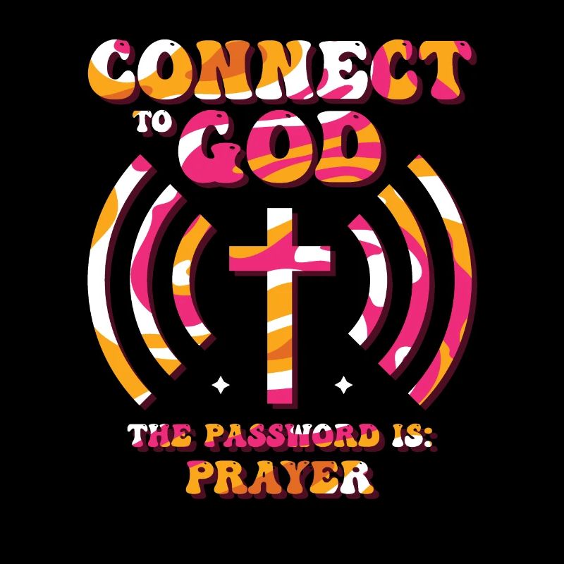 Connecté à Dieu, mot de passe, prière.
