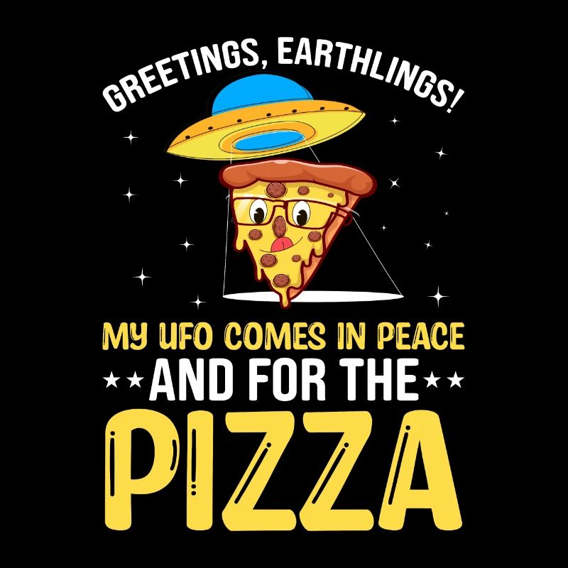 Außerirdisch Ufo Pizza Frieden