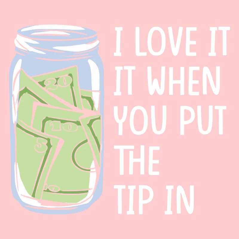 Trinkgeld Trinkgeldglas Tip Kellner Servicekraft