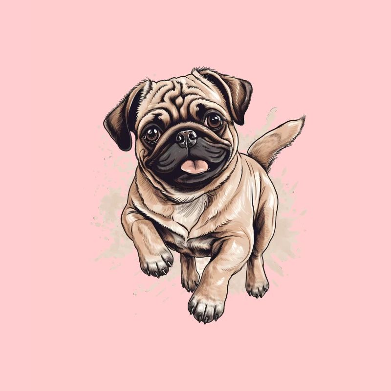 Cute Pug Little Dog