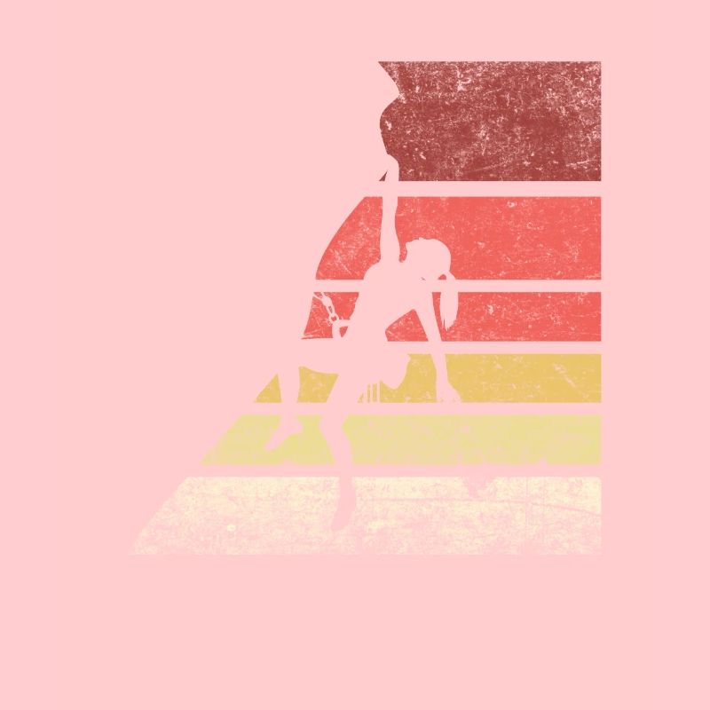 Grimper rétro silhouette