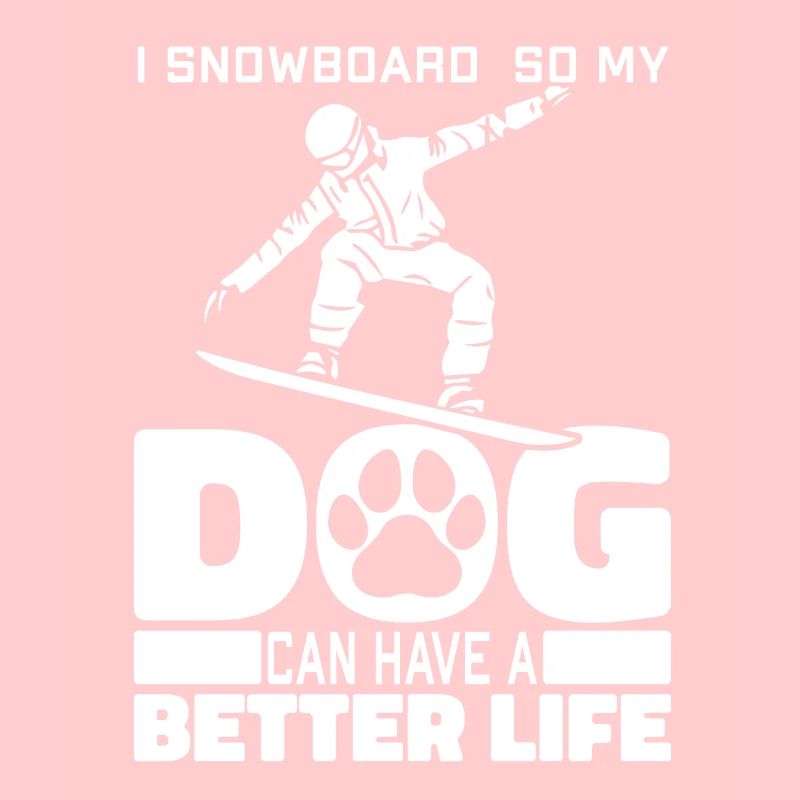 Snowboard Snowboarder Hund