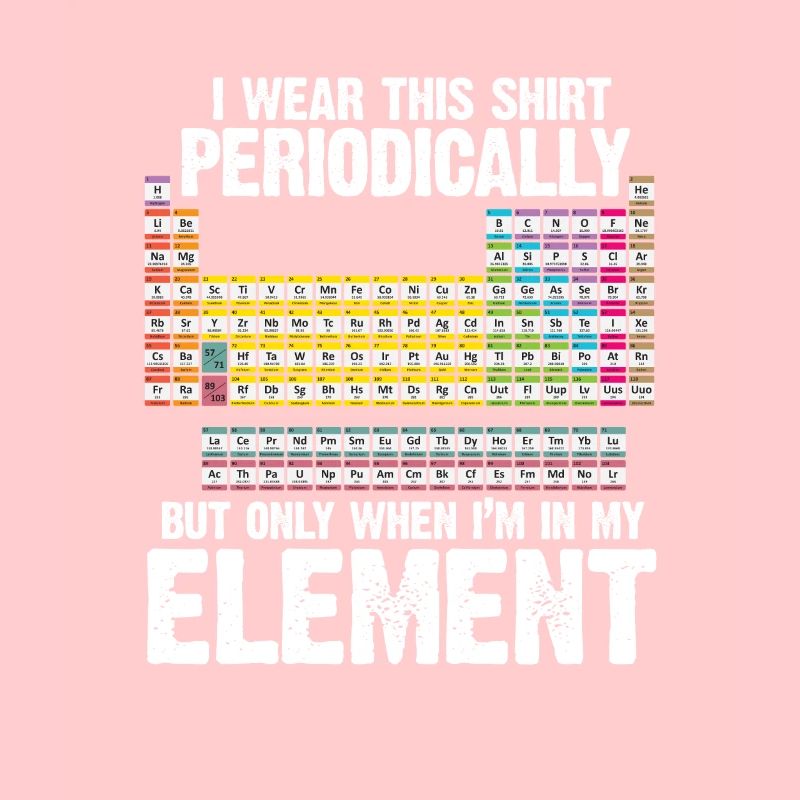 Periodic table chemistry elements science nerd