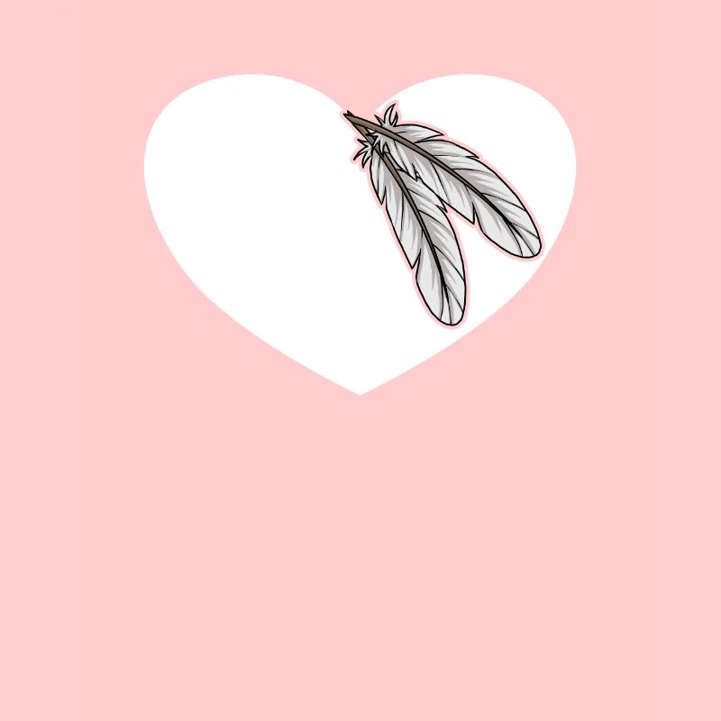 Native American heart. Indigenous Ame