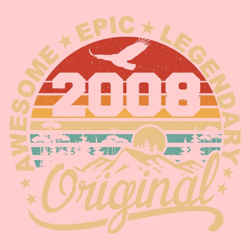 Original 2008 Retro 2008 Birthday Gift 2008