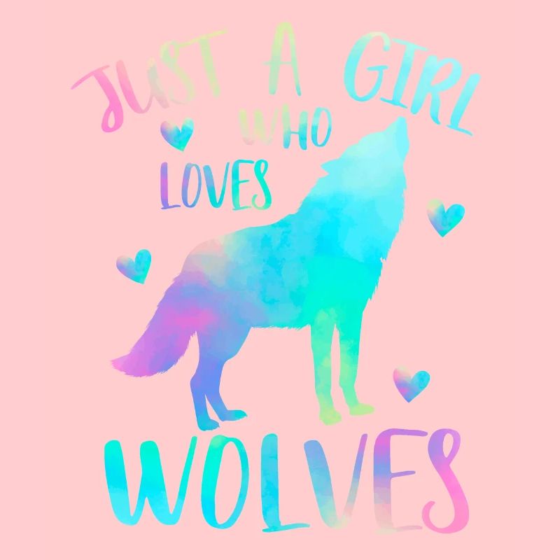 Nur ein Mädchen, das Wölfe liebt - Wolf