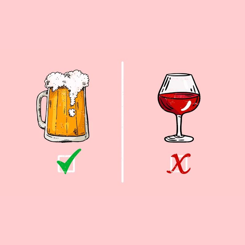Lieber Bier als Wein